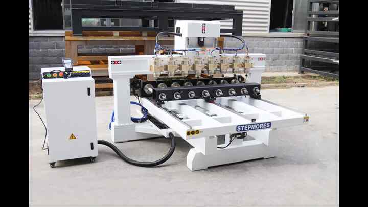 Heavy Duty Wood Routers Multi Spindles 8 Heads Rotary 4axis 3d Wood ...
