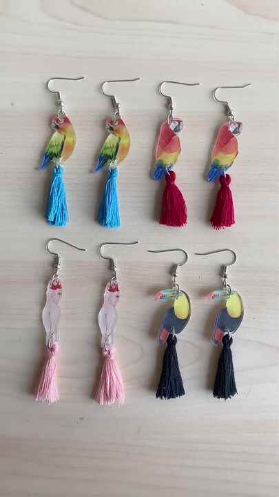 YAYAKO Orecchini Pendenti Ape In Acrilico – Leggeri 2,44 G, Con Gancio In Acciaio Inox, Regalo Donna Primavera Estate - 3