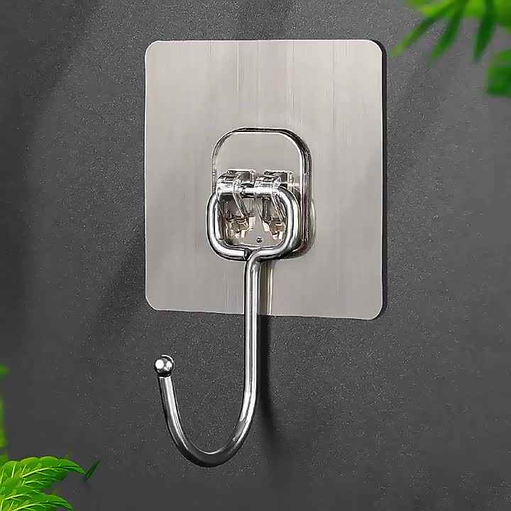 Transparent Adhesive Hooks Strong, Waterproof, and Stylish