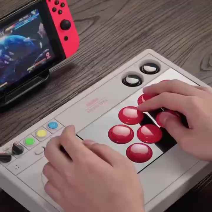 8bitdo Arcade Joystick V3 - Multi-Mode Connect LED Display