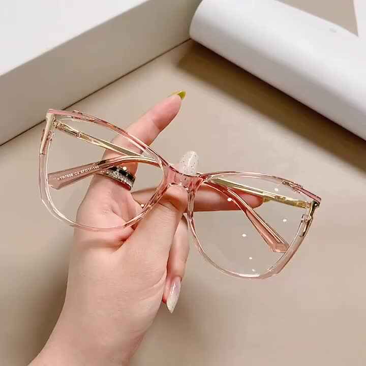 Elegant TR90 Cat Eye Frames Anti Blue Light Eyewear