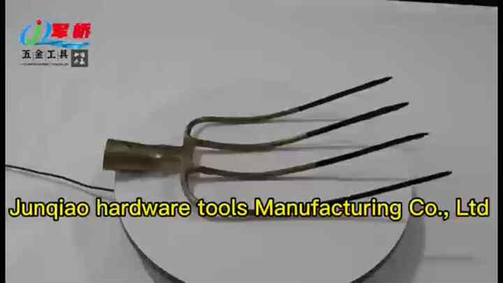 KADAX Forca Da Giardino In Acciaio Con Manico A D – 4 Denti, Scavaterra Ergonomico, Vanga Forca Per Scavare E Arieggiare Il Terreno, Nero/arancione - 2