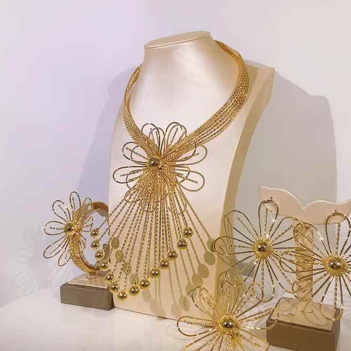 Touchstone Collana Torque In Tono Oro Antico - Gioiello Indiano Bollywood Artigianale Per Donne