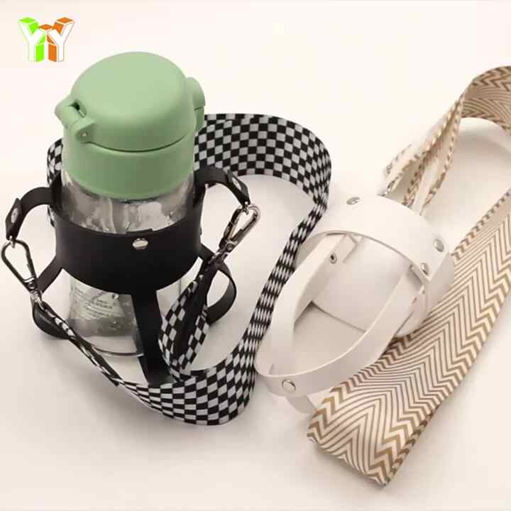 Neoprene Bottle Holder Gym Water Bottle Pouch - Double Layer Neoprene Holder For Water Bottle, Phone, Keys & Cards Water Bottle Bag With Storage