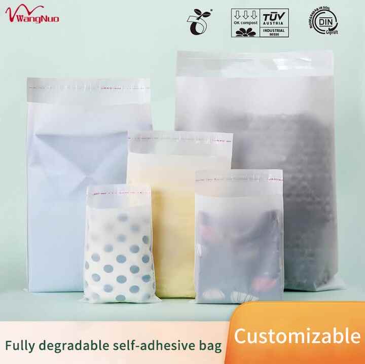 Biodegradable Cornstarch Pouch Compostable Garment Packaging With Self  Adhesive Packaging Bag Clothing