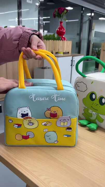 Wholesale Small Cute Cartoon Multi-Function Insulated Lunch Bag