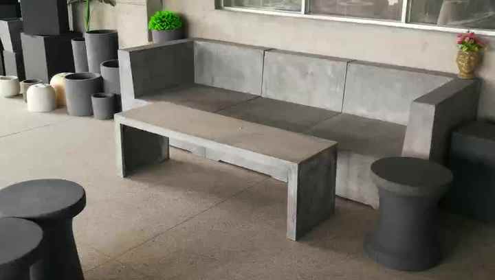 庭のための4つの正方形のスツール屋外コンクリート家具と