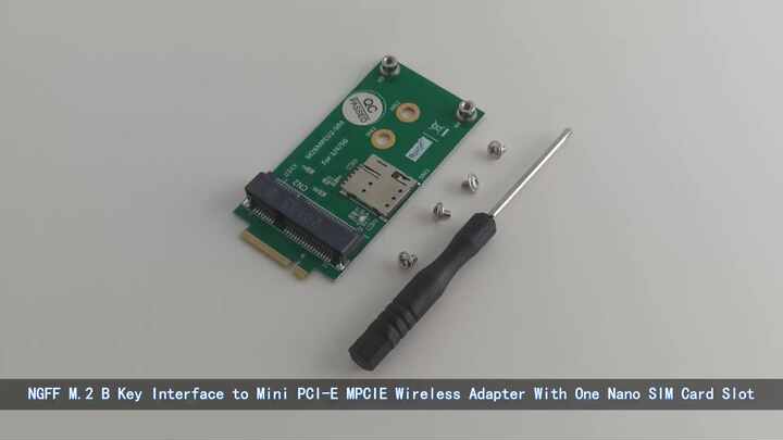 M.2 B Key To NGFF M.2 B+M Key Adapter - 4G/5G Network Card Module With SIM Slot