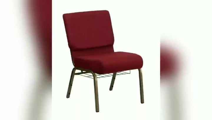 Wholesale cheap Rental Black Stackable Padded Church Chairs Burgundy Church Furniture Chair Cheap Upholstered Chair For Church