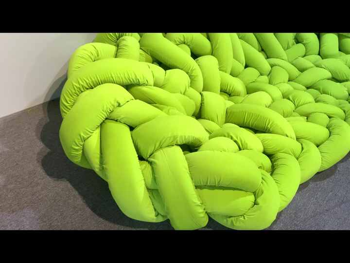 Modern Italian Furniture Woven Sofa Curved Sectional Fabric Sofa Boa ...