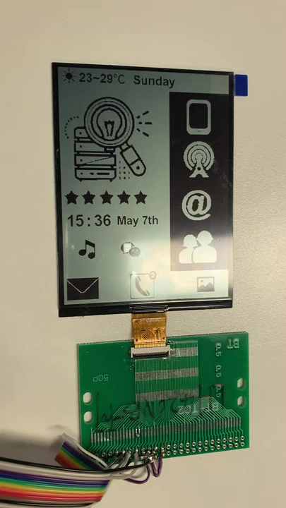 パーツ TFT COG Square 4.2 Inch 300x400 Mono TFT E Ink Display for Small