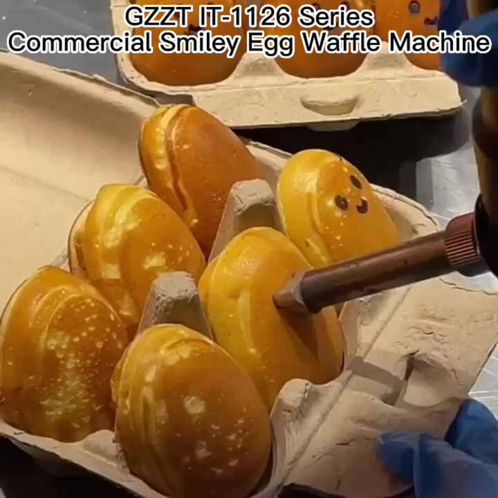 ガス電気串焼きワッフルメーカー、砂糖でコーティングされたハウズ