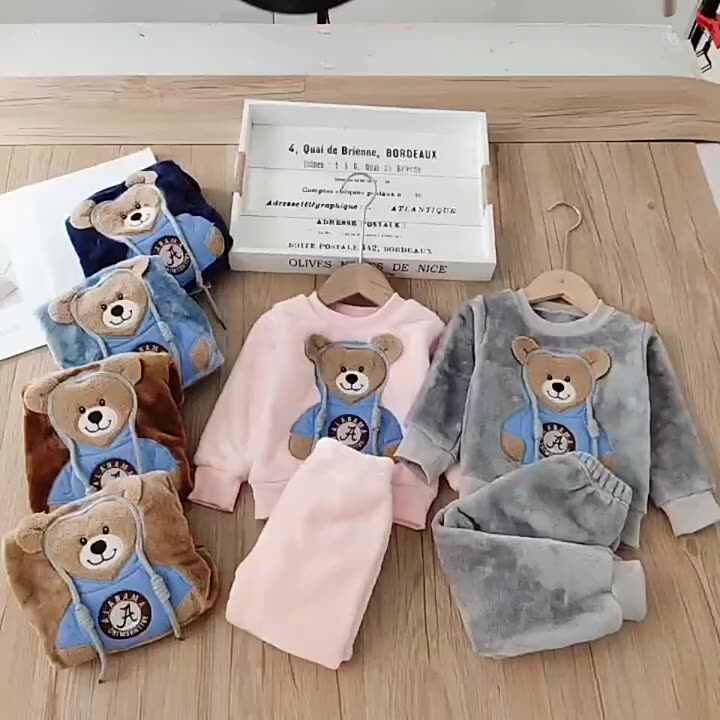 Warm and Cozy Baby Flannel Pajamas for 0-6 Years