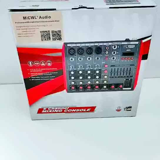 YAMAH MG6 6-Channel USB Sound Mixer for DJ & Karaoke, Professional