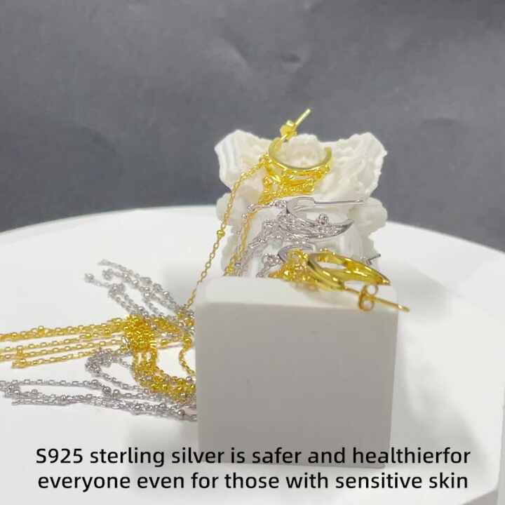 ICEBELA Jewelry Manufacturer White Gold Color Niche Sleek Luxury