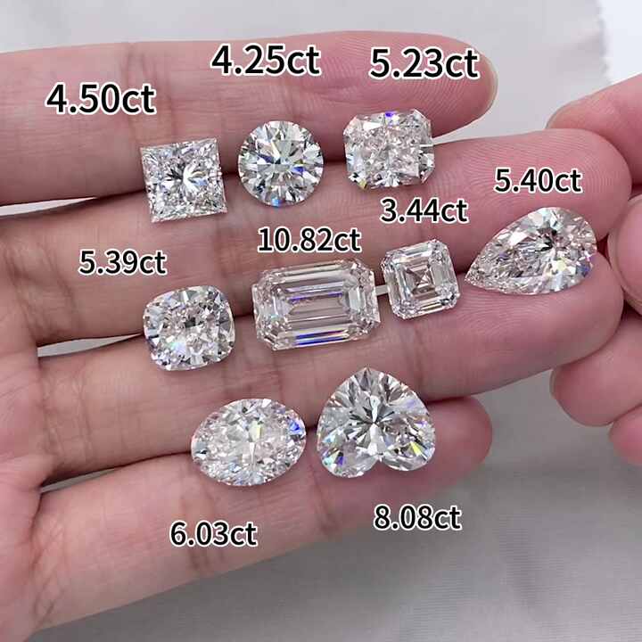ラボで作られたIGI認定2CT 3CT 4CT 5CT 6CTエメラルドクッション ラボで作られたIGI認定2CT 3CT 4CT 5CT 6CTエメラルドクッション