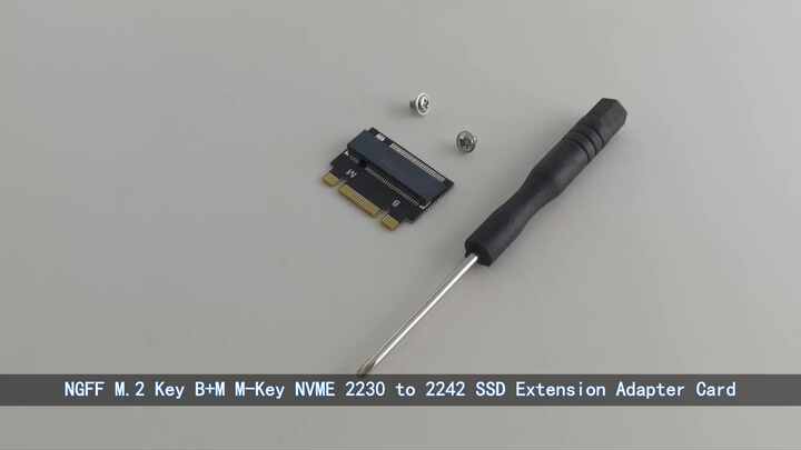 Cablecc NGFF SSD Extension Adapter - 22x30mm To 22x42mm For Legion Go & ThinkPad