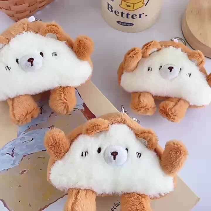 Hot Selling Pendant Plush Toy Keychain B-T Stuffed Animal Yellow