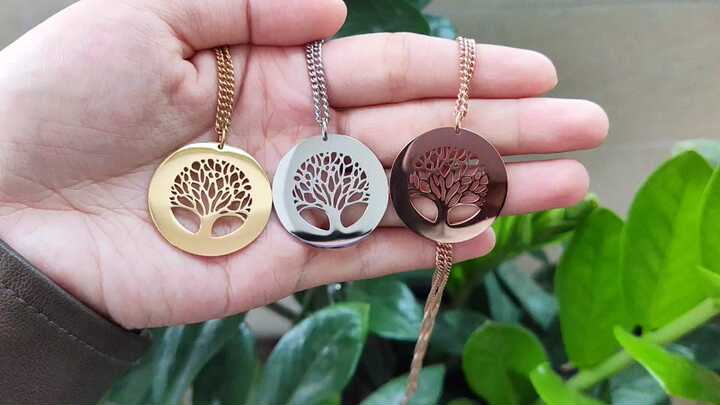 18K Gold Plated Celtic Tree of Life Necklace Family Tree of Life