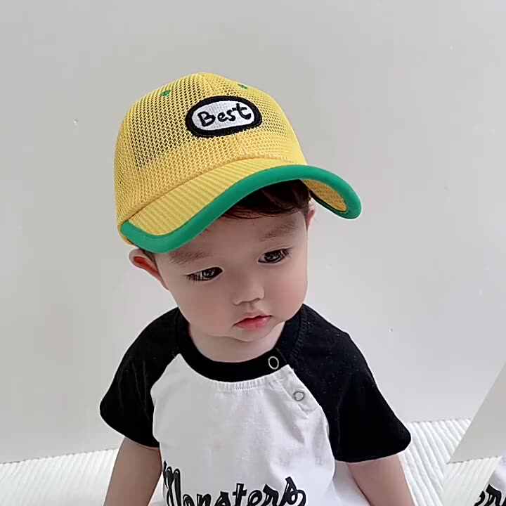 New Trend Summer Baby Mesh Cap Travel Breathable Sunshade Kids