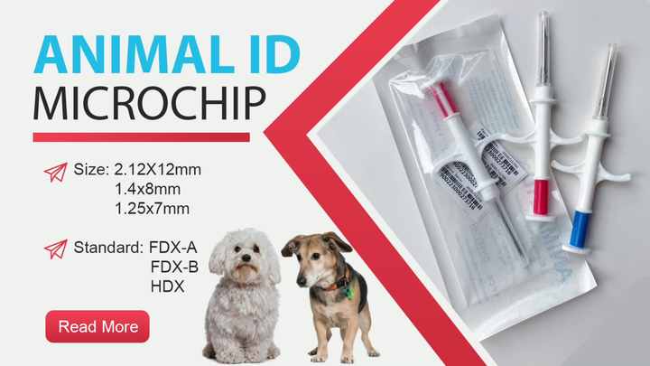 Disposable FDX-B RFID Implant Chips Bioglass Tag