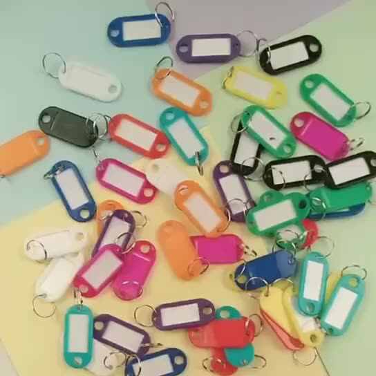 Wholesale Multicolor Plastic Key Chain Luggage Id Label Hotel Name