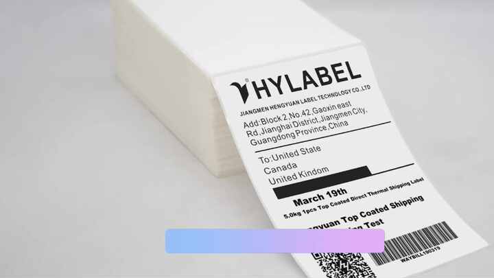 thumbnail image 2 of YIKIADA Orange Thermal Labels 3 X 5 Inch Vinyl Self-Adhesive 2 of 13