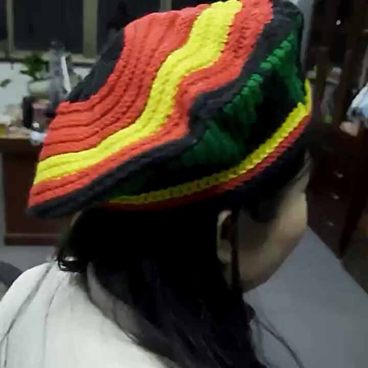 Nyls Création Berretto Rasta Oversize Marrone Chiaro Jack Misto, marrone, taglia unica