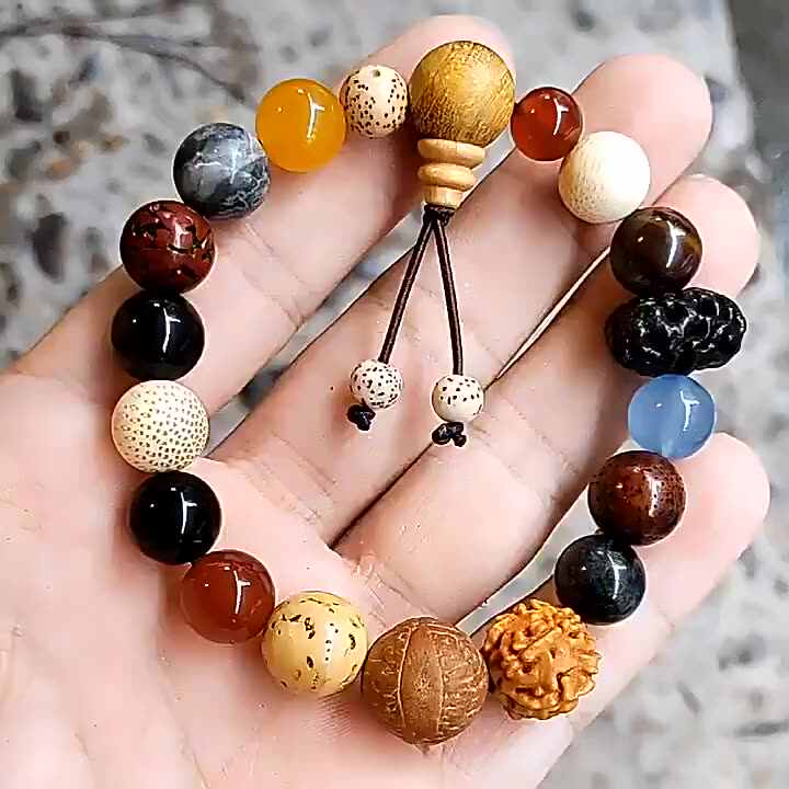 Bracelet Perles Roses Tête De Mort Pour Enfant Art.1587