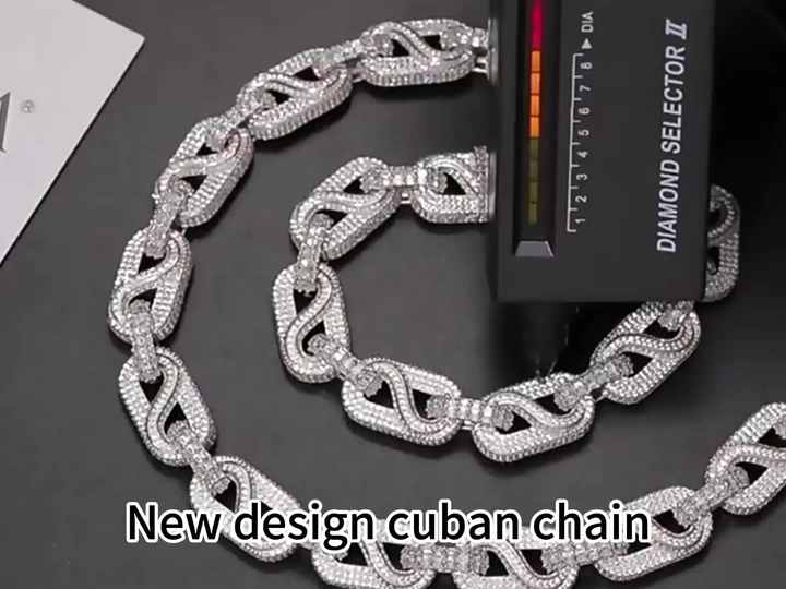 New Arrival Infinity Cuban Link Chain 925 Sterling Silver Ball - Main Image