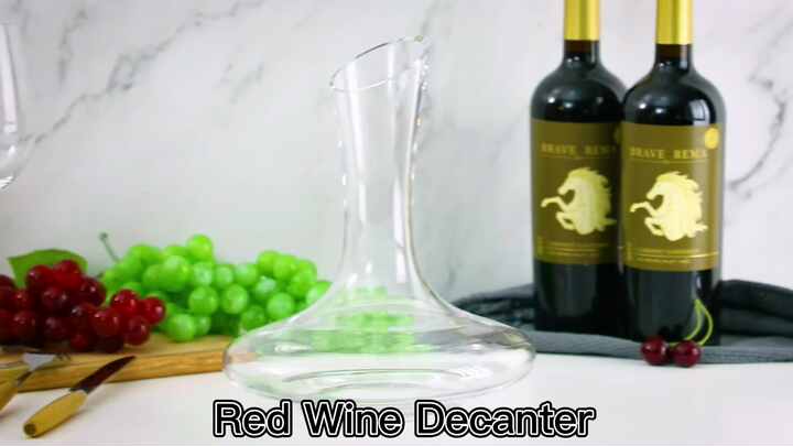 1500Ml Hand Blown Lead Free Glass Wine Decanters And Carafeswith Aerator Crystal Wine Breather Carafe With Lid - View #9
