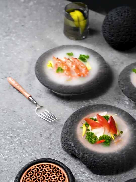 Creative Planet Moon Ball Shaped Sushi Plate - Dry Ice Safe