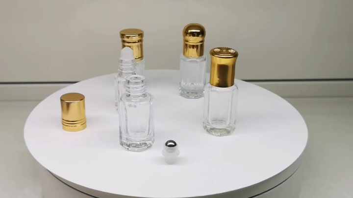 アラビアン/アラブドバイ香水ウードオイルガラスボトル6ml金属蓋付き