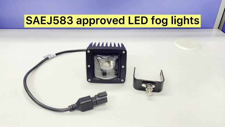 White or Yellow Light NOVA AUTO Street Legal SAE Compliant 3 Inch 20W SAE  Fog Light Pods