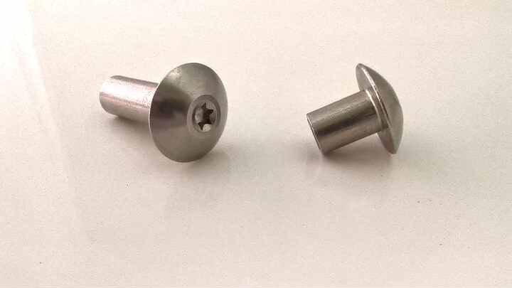 Edelstahl Barrel Bolzen Set M4 M5 M6 - Mit Kreuzlochhammer & Muttern