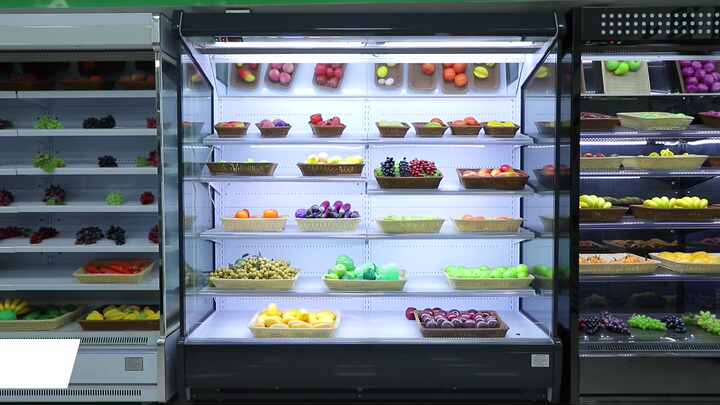 Vegetable Supermarket Chest Freezer Air Cooled Chiller Display - Main Image