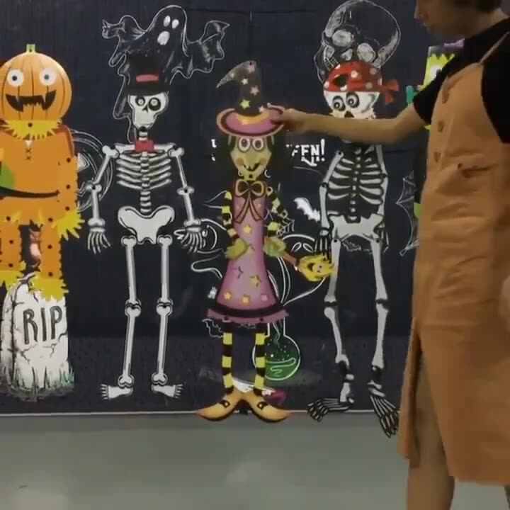 thumbnail image 2 of Halloween Balloons Mylar Foil Pumpkin Witch Black Cat Spider Ghost Bat Mummy Balloon For 2 of 10