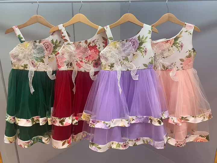 Western Design Dress Baby Girls Clothing Party Dresses