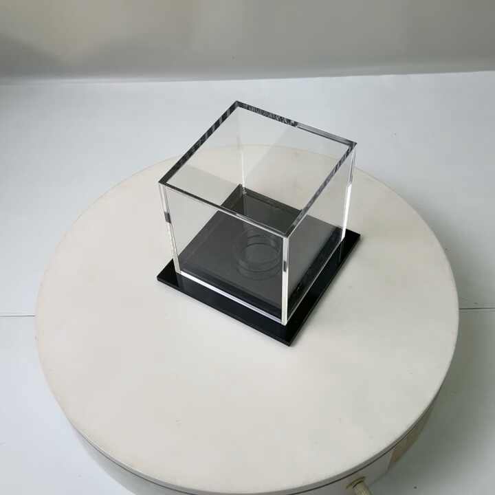 sourcing map 6 espositori per baseball, in acrilico, quadrati, per esporre oggetti e vetrine (8 x 8 x 8 cm