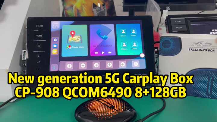 Carplay AI Box for VW/Audi/Benz - 8GB RAM, 128GB ROM, 5G Mobile