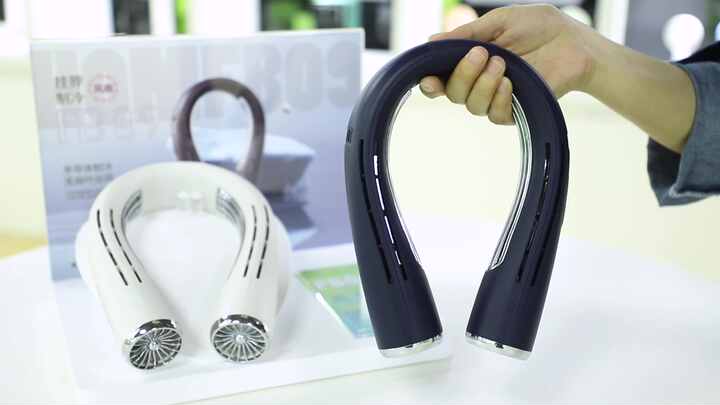 Rechargeable Bladeless Neck Cooling Fan 6000mah Battery