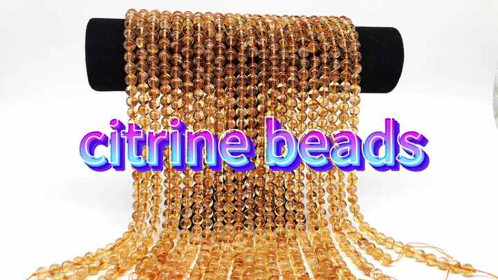 High Quality Wholesale Natural Crystal Beads Gemstone 8mm Citrine