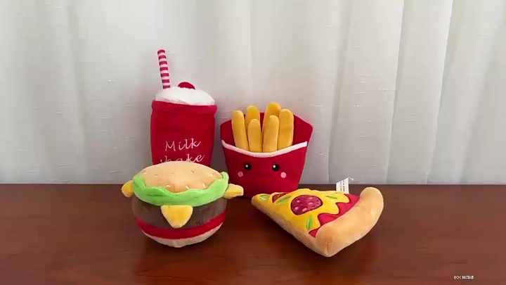 Burrito Plushie Squeaky Avocado Dog Toy Fun Sustainable