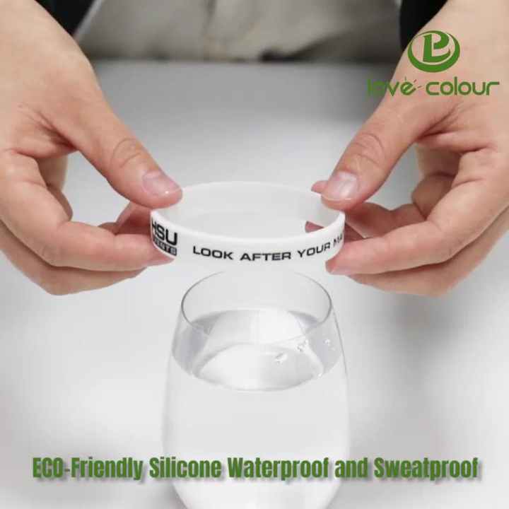 カスタムUVカラーチェンジシリコンリストバンドラバーバンド