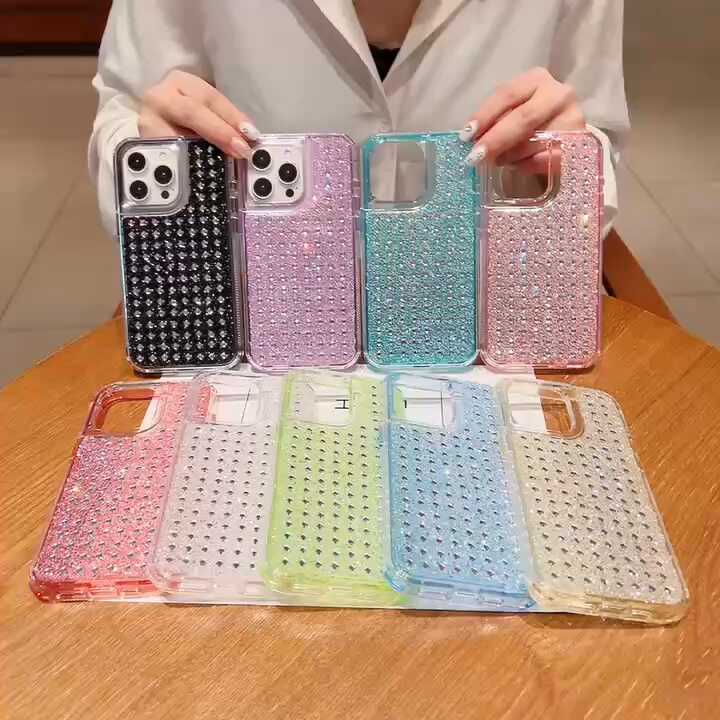 Lichicase Glitter Shiny Bling Diamond Decor 2 in 1 Candy Color Back Cover for Samsung S25 Ultra Girly Cell Phone Case Lichicase Glitter Shiny Bling Diamond Decor 2 in 1 Candy Color Back Cover for Samsung S25 Ultra Girly Cell Phone Case