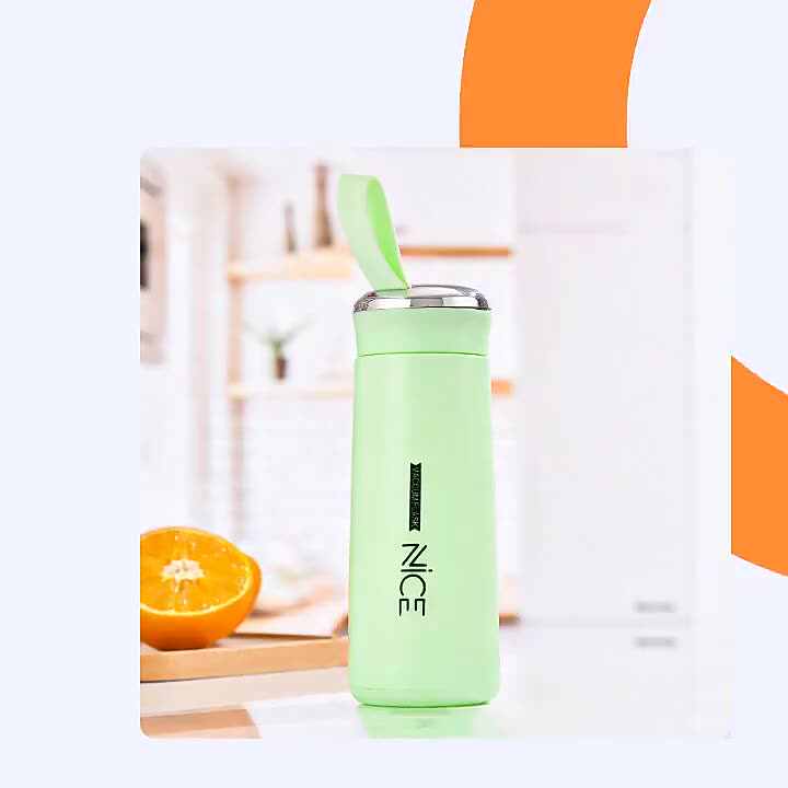 Commercio all'ingrosso della fabbrica 400ML di lusso scuola di bere blu  contenitore di acqua di vetro per il regalo