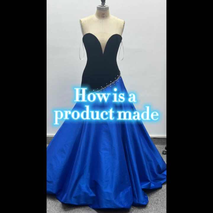 navy blue dress for baby girl Two Pieces Prom Dress For Teens, Prom Dresses, Evening Gown, Graduation  School Party Gown, Winter Formal Dress main image 0