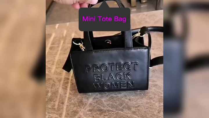 Custom Women's Monogram Letter Tote Handbags 100% PU Leather