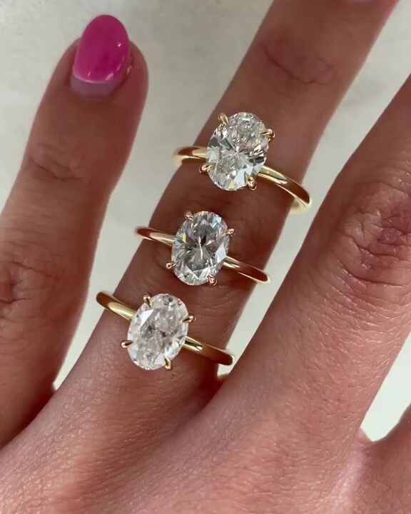 S925 Sterling Silver Rings with 18K Gold Moissanite