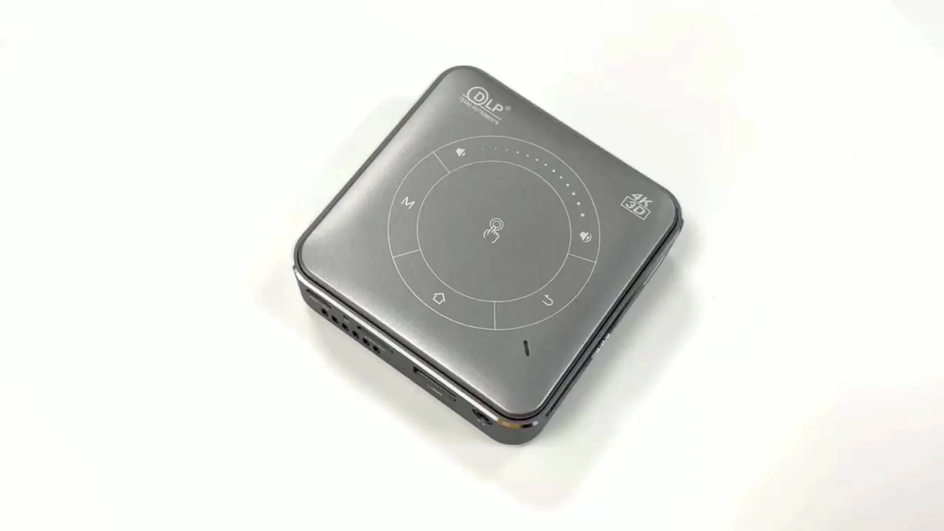 P114+32GB Projector - Portable 4K DLP Mini 3D Smart Micro Projector